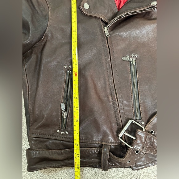 Brown Leather Women's Jacket - Picture 9 of 9